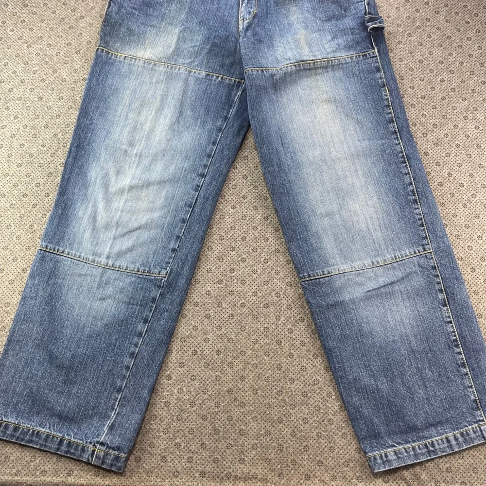 Y2K Enyce Denim Carpenter Jeans Mens 36x32 Double Knee Baggy Wide Leg Streetwear